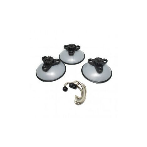 Maxi Ventose 3 Pezzi appendi tutto colore nero 32000