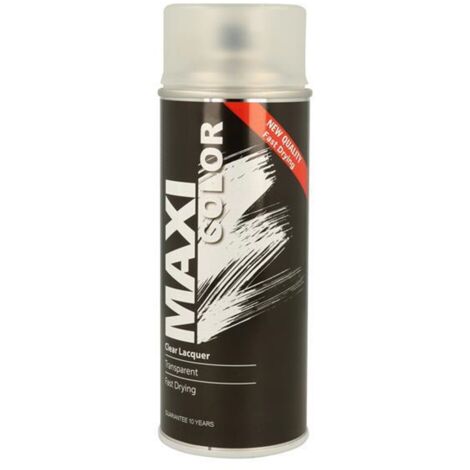 MaxiColor Gloss Clear Lacquer Spray 400ml – Multi-Surface Use