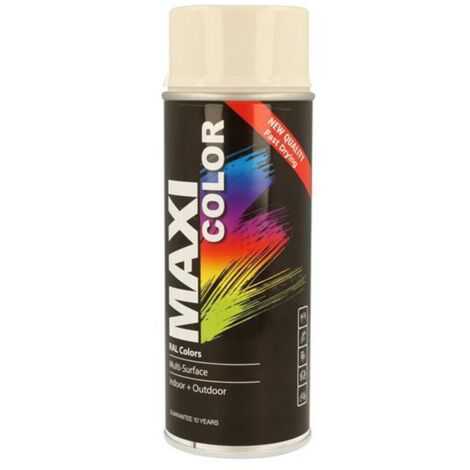 MaxiColor Spray Gloss Cream White RAL9001 - 400ml