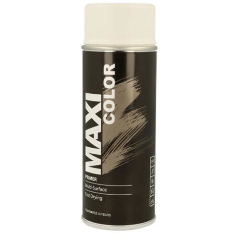 Maxicolor White Spray Primer 400ml - Versatile All Surface Use