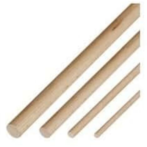 MAXICRAFT 1 baguette ronde de Hêtre 1m - Ø 6 mm