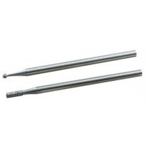 MAXICRAFT Lot de 2 fraises diamantées sphériques 1 mm