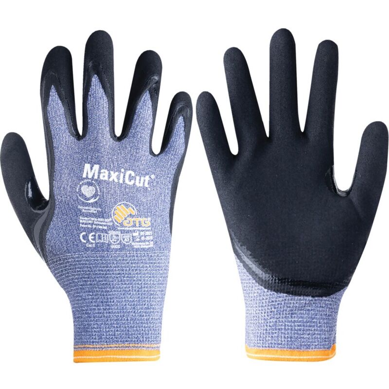Cut Resistant Gloves, Indigo/Black, Size 7 - Indigo Black - ATG