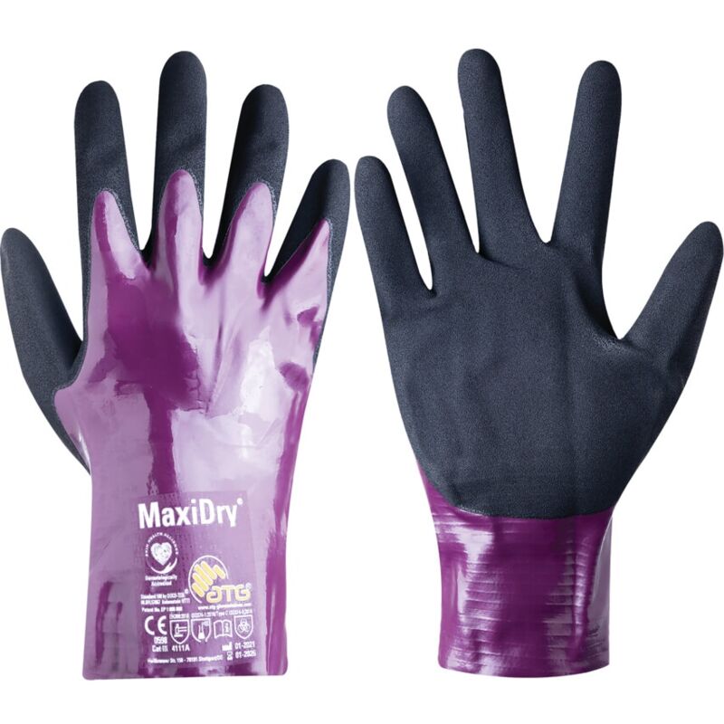 ATG - 56-426 MaxiDry gp Palm-side Coated Purple/Black Drivers Gloves - Size 8