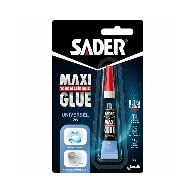 Sader - Colle cyano Maxiglue universel gel 3g