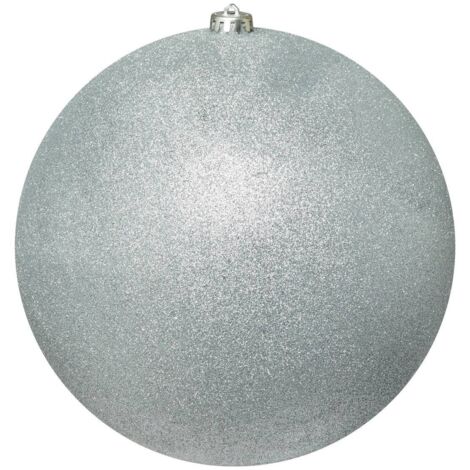 Maxikugel D.25cm mit Glitter Silber - Feeric lights & christmas