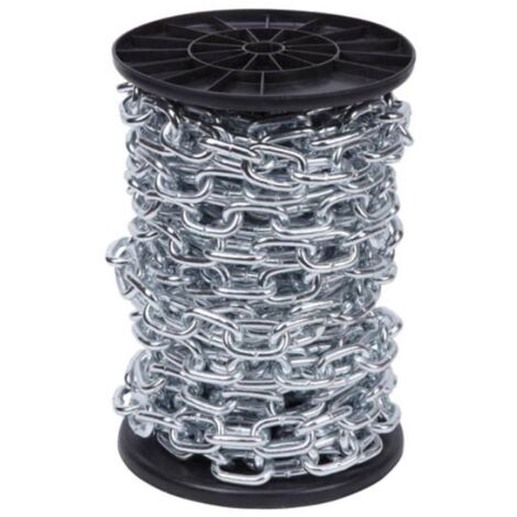 MAXIMA cadena acero zincado 2mm 270mt bobina , Bobina de 270 metros de cadena de acero zincada Fabricada en acero de alta calidad recubierta con zinc, lo que ofrece una protecc