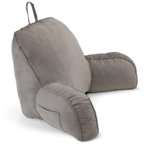 Maximex 81570500 Cuscino per Schienale con Braccioli, Grigio/Bianco