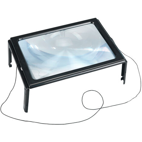 Maximex Leselupe LED, 300% Vergrößerung, Schwarz, Kunststoff (ABS) schwarz, Kunststoff