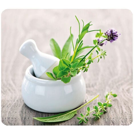 WENKO Maximex Multi-Platte Kräutergarten, Schneidbrett, Mehrfarbig, Gehärtetes Glas mehrfarbig , Silikon transparent