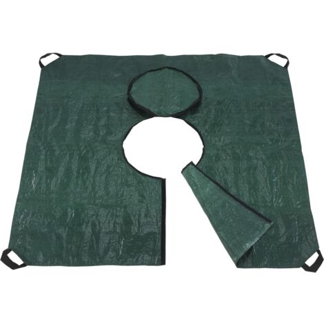 Maximex Telo multiplo, professionale, da giardino, facile da mettere intorno a piante, albero o vaso, con velcro e cerniera, facile smaltimento con maniglie, 145 x 145 cm