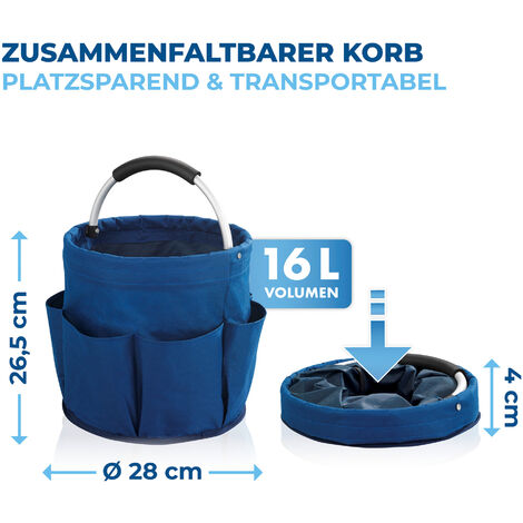 Maximex Universal Reinigungs-Caddy, Putzcenter, Blau, Blau, Polyester blau, Aluminium silber