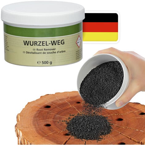 WENKO Maximex Wurzel-weg 500 g, Granulat zum Entfernen von Baumstümpfen, Grün, dunkelblau, Polypropylen weiß