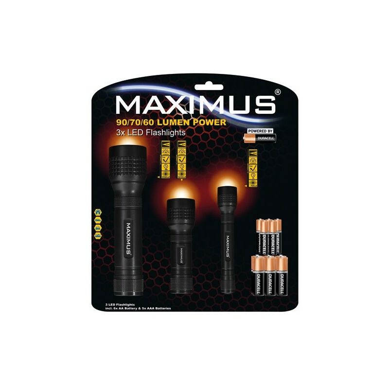 Lampe torche 60/70/90 lm - Maximus