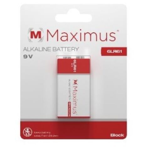 MAXIMUS PILA TRANSISTOR 9 VOLT confezione da BLISTER 12