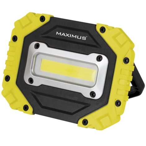 MAXIMUS - Projecteur nomade led 10 w 1200 lm noir et jaune