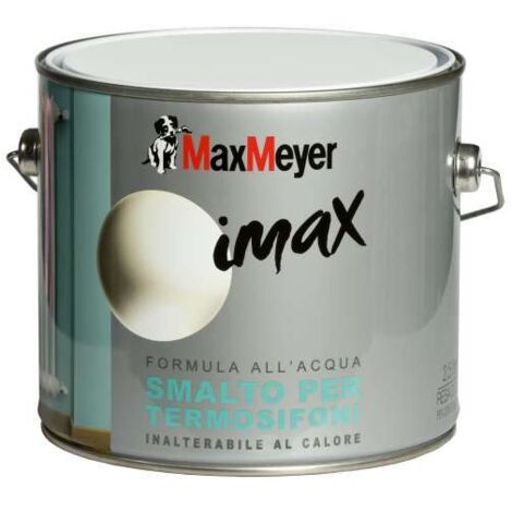 MAXMEYER - 500ml - SMALTO SATINATO ALL'ACQUA PER TERMOSIFONE - COLORE BIANCO GHIACCIO