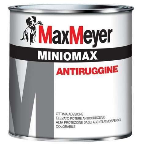 MaxMeyer Antiruggine Miniomax 0,5L Rosso Ossido per Metallo Resistente