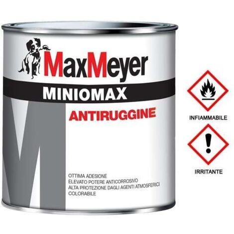 MaxMeyer Antiruggine Miniomax Arancione 0,5L - Alta Protezione
