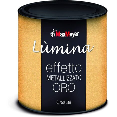 MAXMEYER - LUMINA FINITURA METALLIZZATAPER INTERNI EFFETTO ORO 750 ML