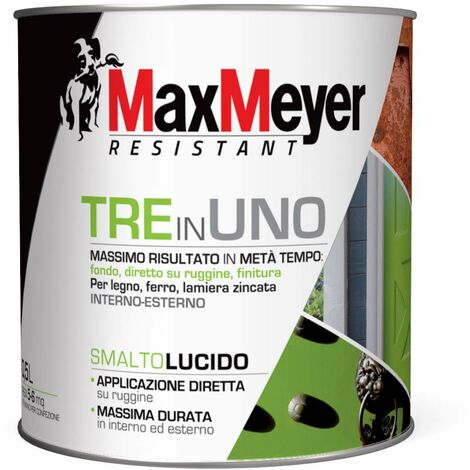 MaxMeyer Smalto 3 in 1 Finitura Lucida Nero 0,5 L