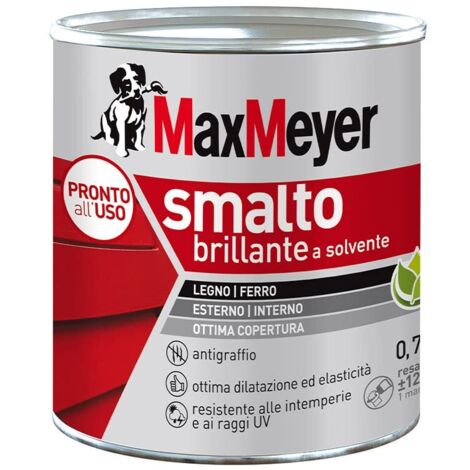 MaxMeyer Smalto a Solvente Brillante Bianco R9010 0,750 l