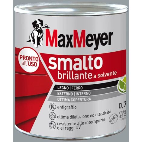 MaxMeyer Smalto a Solvente Brillante Grigio Medio R7040 0,750 l