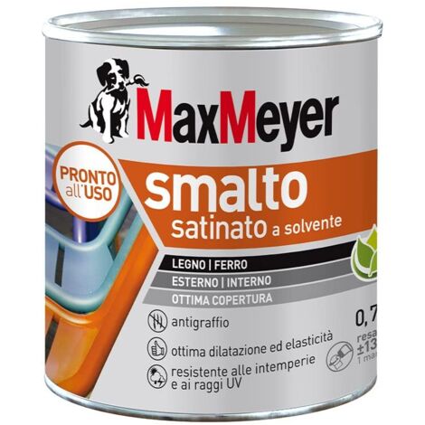 MaxMeyer Smalto a Solvente Satinato Bianco R9010 0,750 l