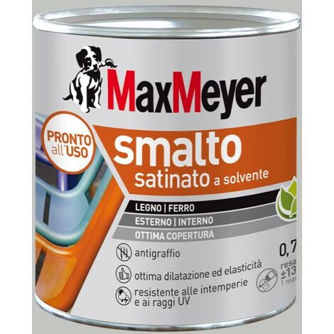 MaxMeyer Smalto a Solvente Satinato Grigio Chiaro R7035 0,750 l