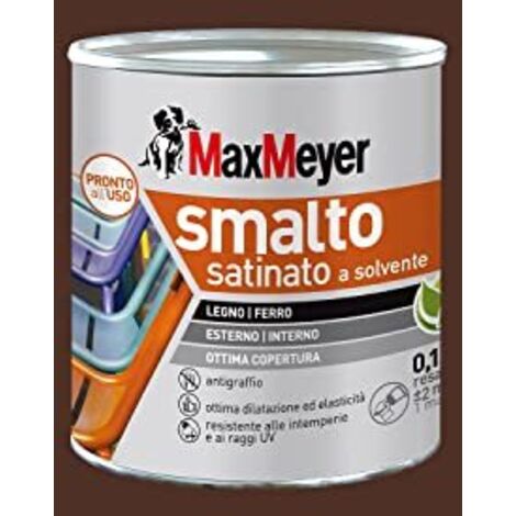 MaxMeyer Smalto a Solvente Satinato Marrone R8016 0,125 l