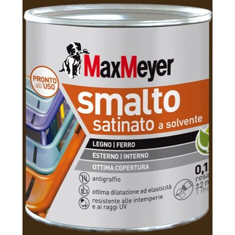 MaxMeyer Smalto a Solvente Satinato Testa di Moro R8017 0,125 l