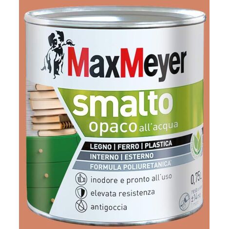 MaxMeyer Smalto Opaco all'acqua Poliuretanico Arancio Ace 0,75 l
