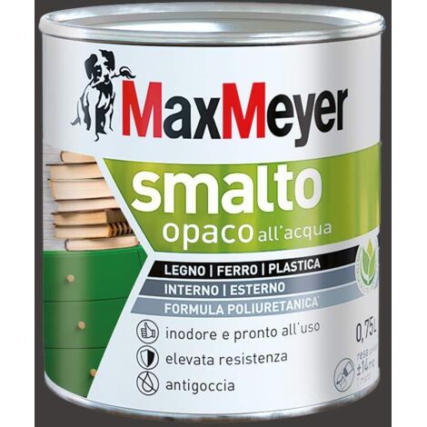 MaxMeyer Smalto Opaco all'acqua Poliuretanico Marrone 0,75 l