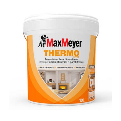 MaxMeyer Thermo Active, Pittura per Interni Antimuffa e Anticondensa, 10L