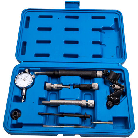 Maxpeedingrods – Outil de réglage pompe injection diesel – Comparateur à cadran 40mm – Adaptateurs M8/M12 inclus – Compatible Alfa Romeo, VW, BMW