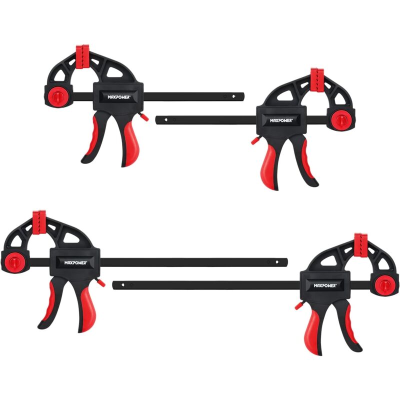 Maxpower 4 pezzi Morsetti da Falegname 150mm/300mm...