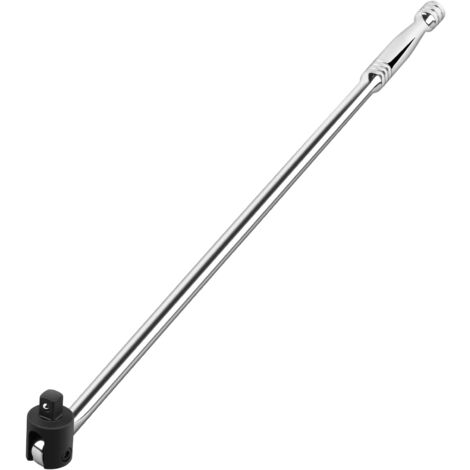 MAXPOWER Breaker Bar 1/2-Inch with 24 Inch Extra Long Chrome Vanadium Steel Handle, 600mm 1/2" Sq Drive, Extra Heavy Duty