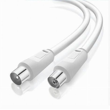 Cavo Antenna TV Maschio-femmina Coassiale Per Televisore Tv, Decoder, Antenna 2mt /5mt Già Spinato Nero - Foto 3