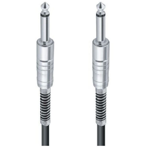 MaxTech - Cavo Collegamento 2 Jack Da 6.5mm Mono 10mt Cavo Microfono Audio Stereo Jjack-04 -