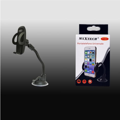 MaxTech - Portacellulare Universale Per Auto Per Ipad Smartphone Navigatore Maxtech Pt-c007 -