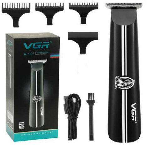 MaxTech - Taglia Capelli Professionale Regolabarba Elettrico A Batteria Trimmer Vgr V-007 -