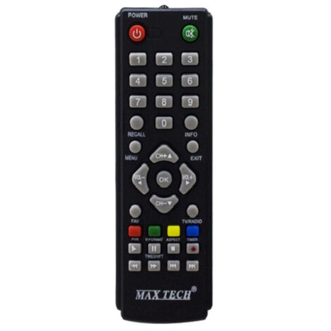 MaxTech - Telecomando Per Decoder Dvb-t1 / Dvb-t2 Compatibili Solo Con Dispositivi Maxtech -