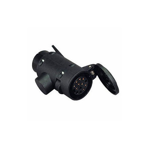 Maxter – Adaptateur de prise remorque 7 broches – 13 broches pour connexion efficace – Monobloc pour véhicules – Usage remorque