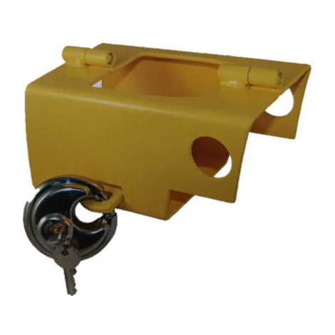 Maxter – Antivol universel pour remorque – Cadenas de sécurité en acier – Installation rapide – Compatible avec attelages standards