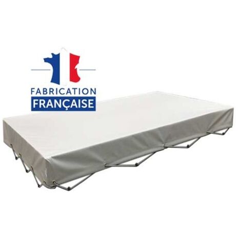 Maxter – Bâche remorque 153x104 cm – Tissu enduit 900 g/m² – Revers 10 cm pour fixation sécurisée – Fabrication française