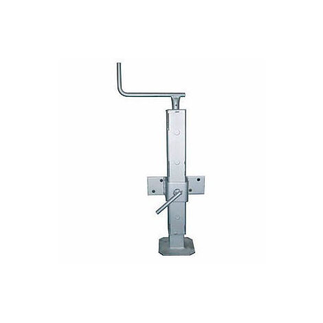 Maxter – Bequille à bride zinguée 70 mm – Capacité de charge jusqu'à 900 kg – Pour projets de remorque et bricolage – Course 300 mm