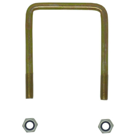 Maxter – Bride tube carré 80x80 – Filetage M10/25 – Pour espaces confinés – Tube large pour installations spécifiques