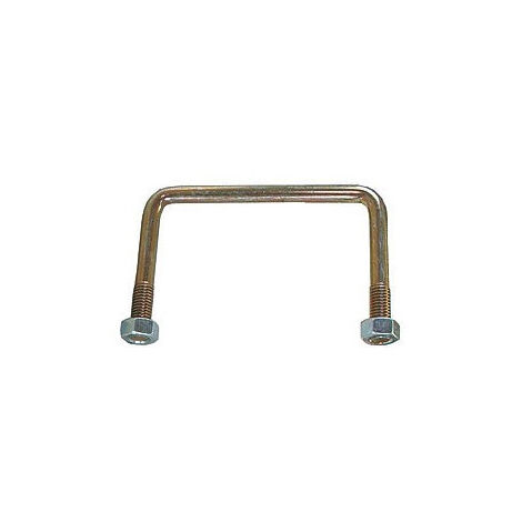 Maxter – Bride tube large 80 x 60 mm – Écrou Nylstop pour fixation sécurisée – Compatible tubes carrés – Accessoires remorque