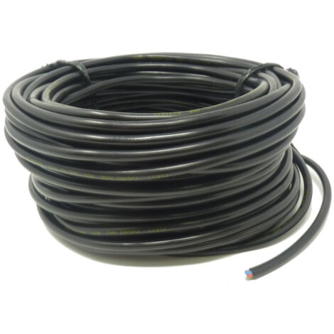 Maxter – Câble électrique 3 x 1,5 mm² – Longueur 25 mètres – Basse tension pour installations électriques – Conçu pour chantiers humides