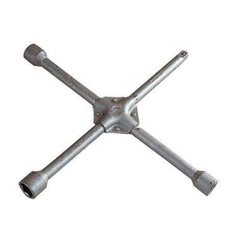 Maxter – Clé en croix pour écrous 17-19-21 – Carré 1/2" – Fixe pour douilles de diamètre variable – Usage professionnel
